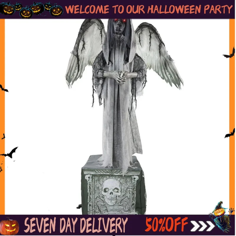 Cemetery Angel Animated Halloween Prop