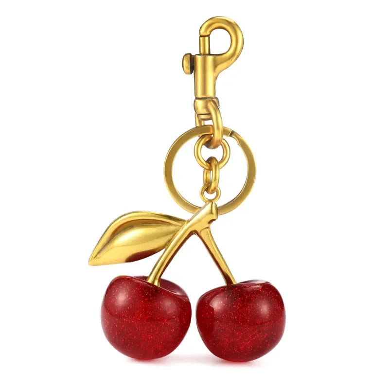 Women's Cherry Bag Charm