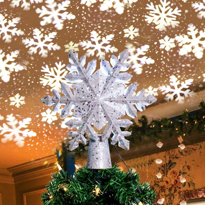 Christmas Tree Topper Lighted Snowflake Topper