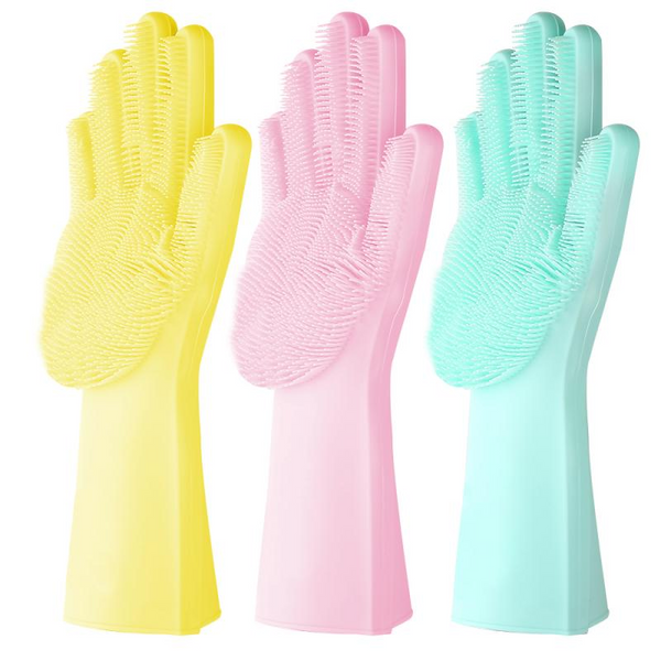 Silicon Dish Scrubber Gloves