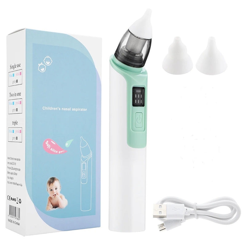 Electric Baby Nasal Aspirator Safe Comfortable  Hygienic Silicon Nose Cleaner Aspirator