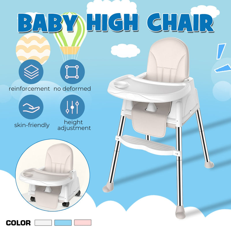 Baby Portable  High Chair Adjustable  Baby Toddler Feeding Chair