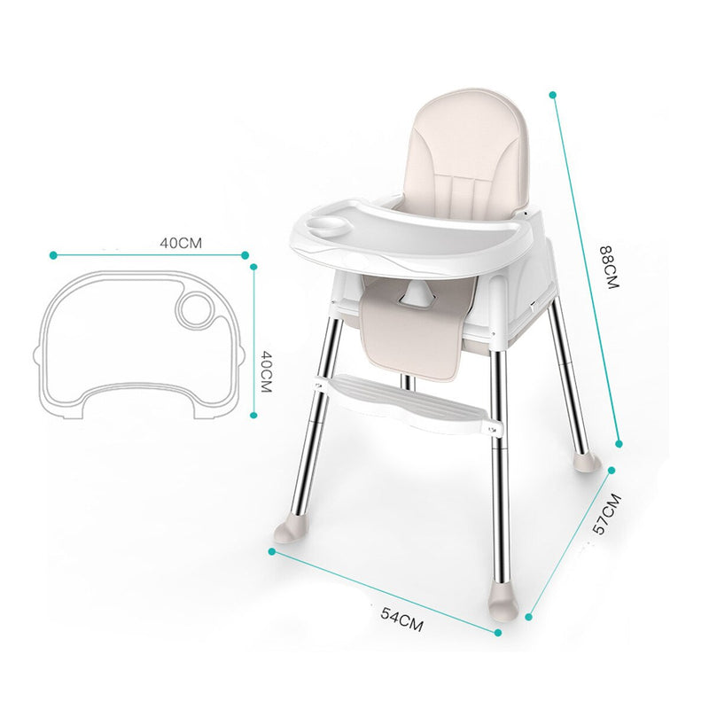 Baby Portable  High Chair Adjustable  Baby Toddler Feeding Chair