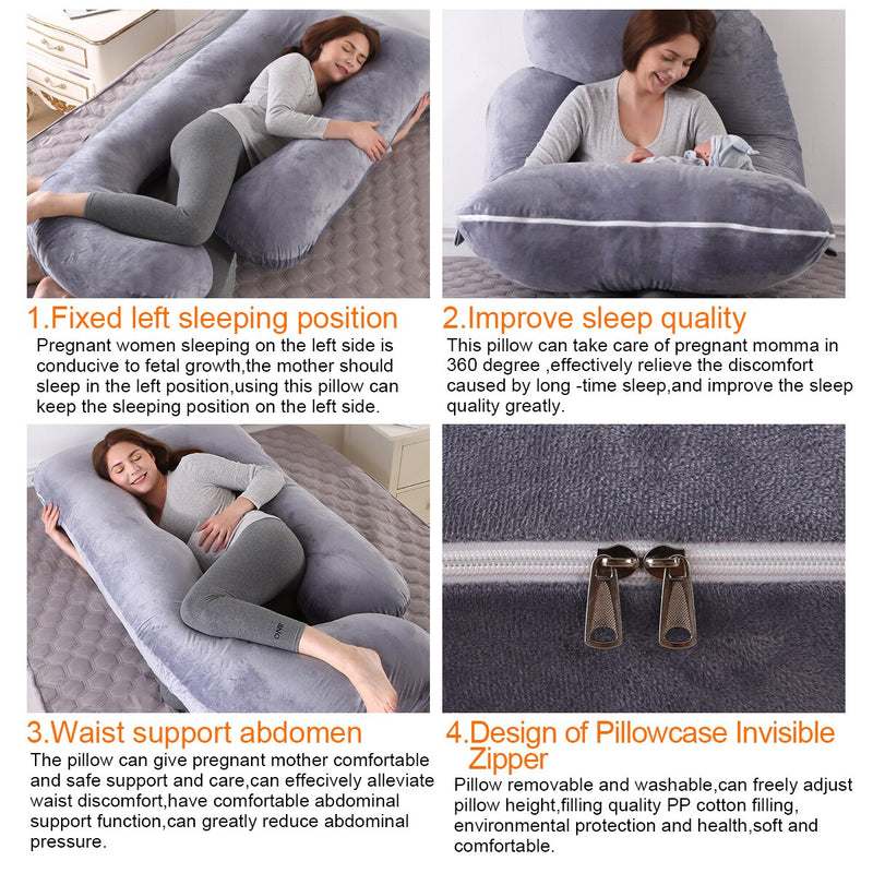 Pregnancy Pillow  Sleeping Support Maternity Pillow Pregnant Women U Shape Pregnancy Pillow