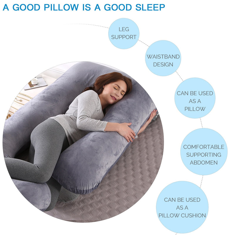 Pregnancy Pillow  Sleeping Support Maternity Pillow Pregnant Women U Shape Pregnancy Pillow