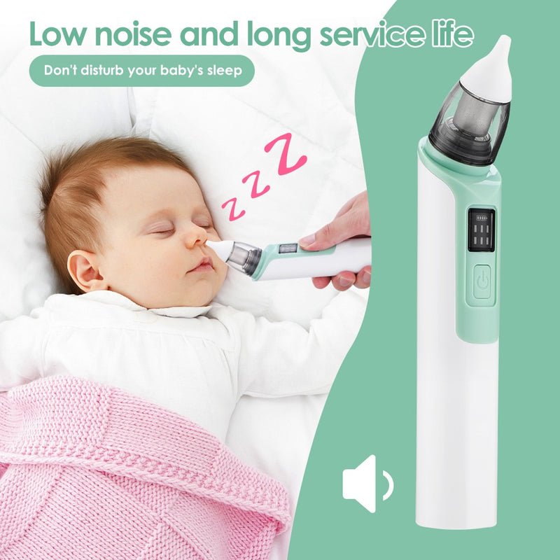 Electric Baby Nasal Aspirator Safe Comfortable  Hygienic Silicon Nose Cleaner Aspirator