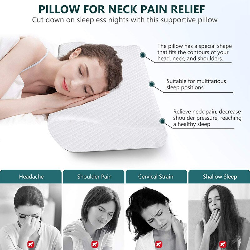 Orthopedic Pillow Memory Foam Neck  Pillow , Cervical Pillow For Neck Pain