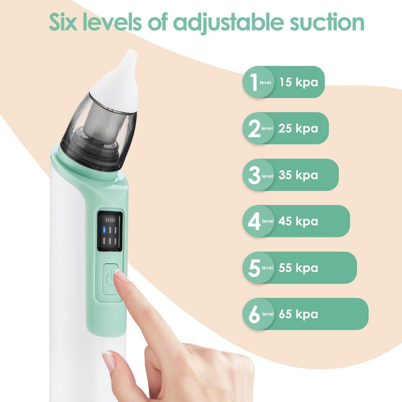 Electric Baby Nasal Aspirator Safe Comfortable  Hygienic Silicon Nose Cleaner Aspirator