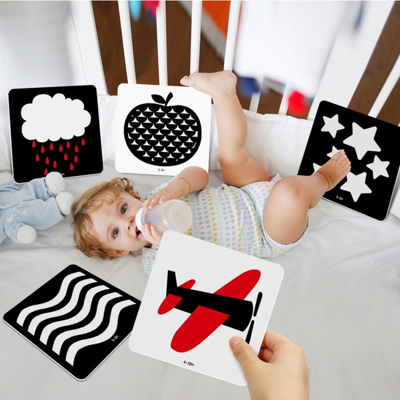 FlashCards For Baby Visual Sensory Development Stimulation Cards