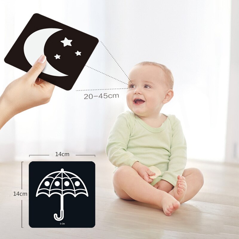 FlashCards For Baby Visual Sensory Development Stimulation Cards