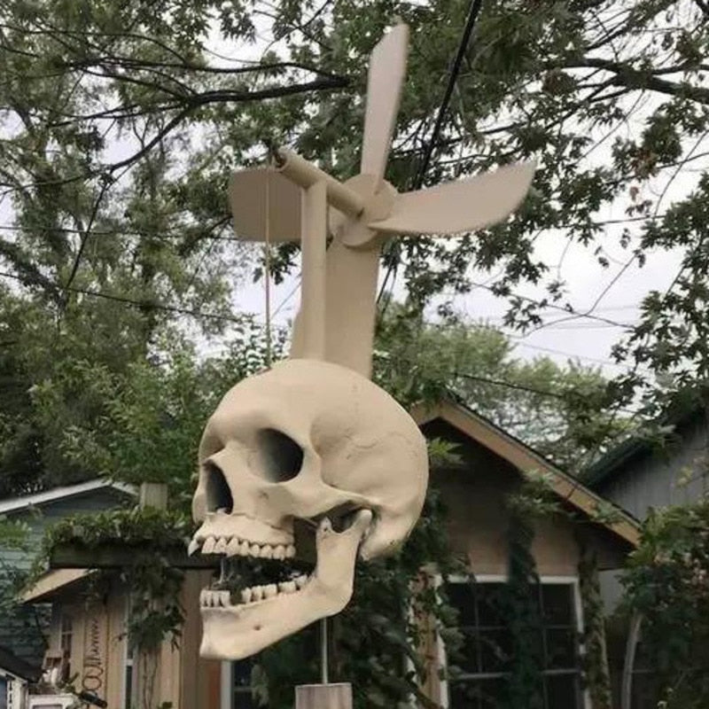 Skull Whirligig Windmill