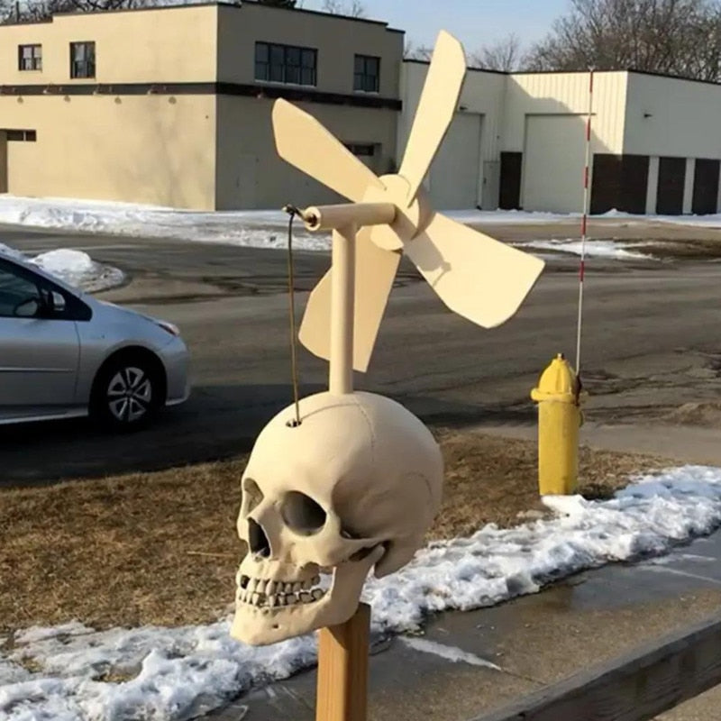 Skull Whirligig Windmill