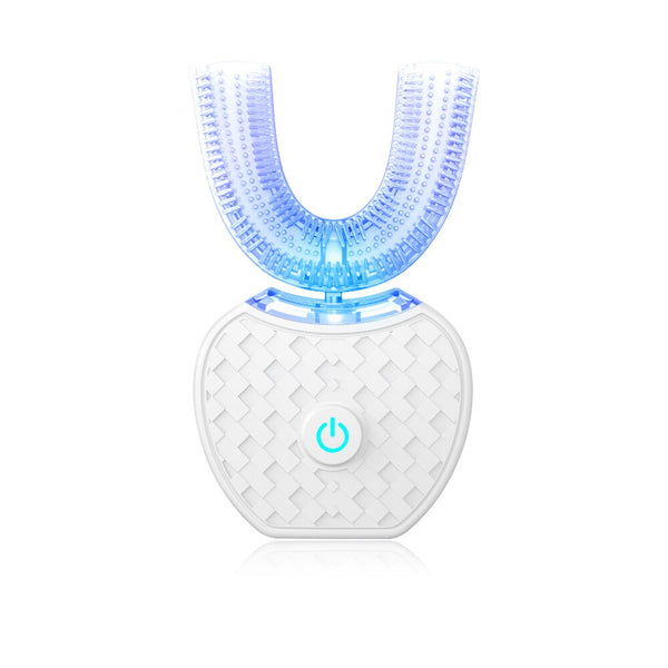 U Shape Toothbrush, 360 Degrees Intelligent Automatic Sonic Electric Toothbrush U Type 4 Modes