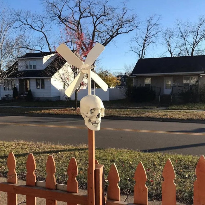 Skull Whirligig Windmill