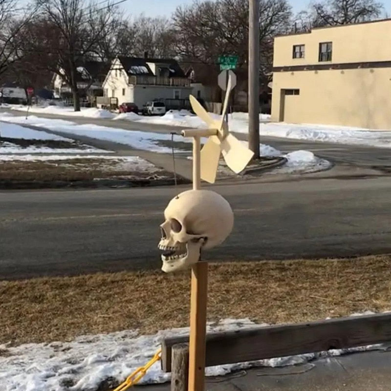 Skull Whirligig Windmill