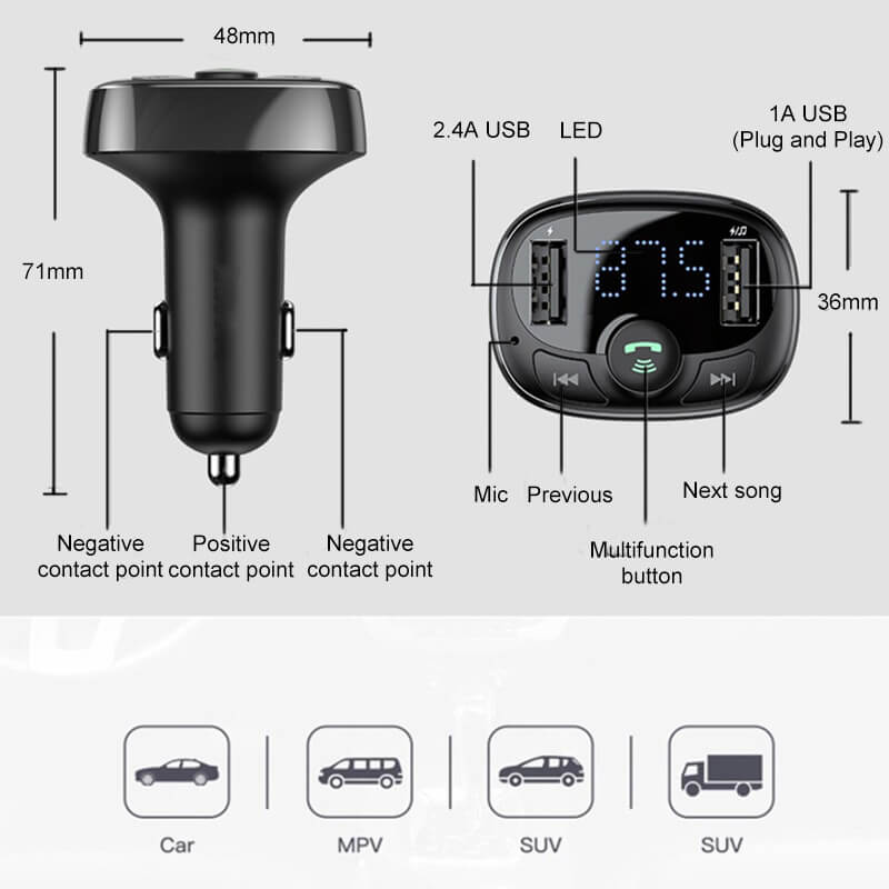 Handsfree Bluetooth Car Kit